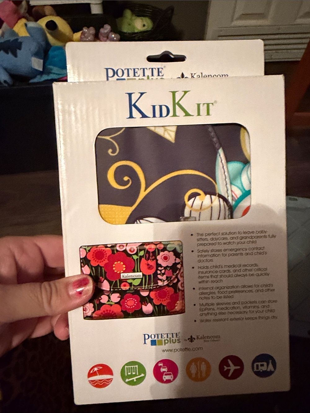 KidKit Kids Accessories Organizer by Potette - Floral Multi-Color